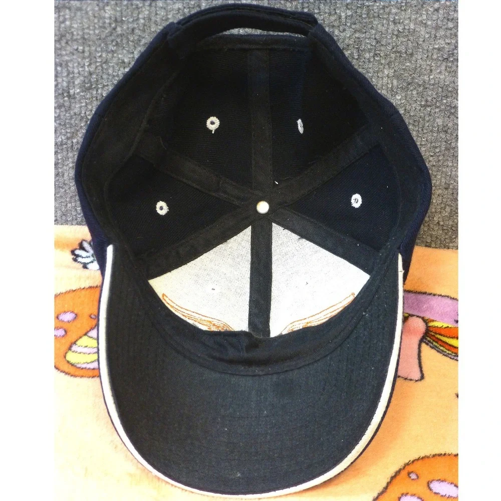 Harley-Davidson Navy Blue Winged Logo Adjustable Baseball Cap Hat Mens OSFM